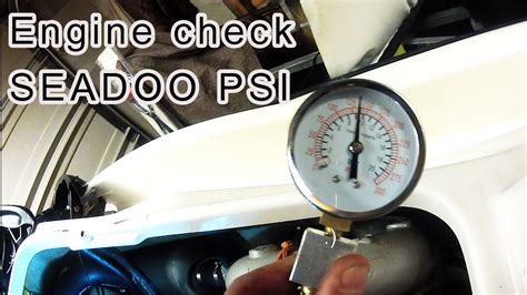 seadoo 717 compression test|How to Seadoo 2stroke 717 Engine PSI check presure .